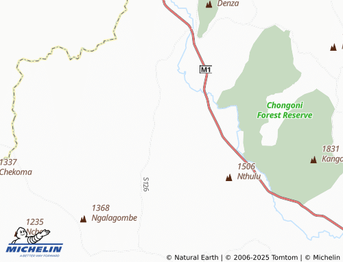 MICHELIN Mnkhwazi map - ViaMichelin