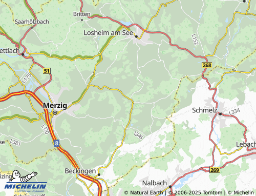 Mappa MICHELIN Hargarten - ViaMichelin