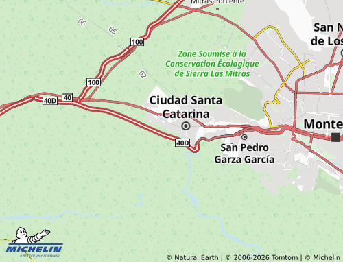 MICHELIN Privada Roble map - ViaMichelin