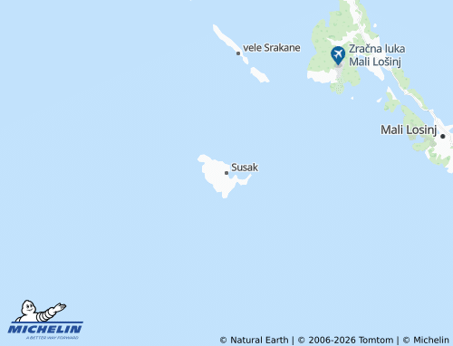 Mapa MICHELIN Susak - ViaMichelin