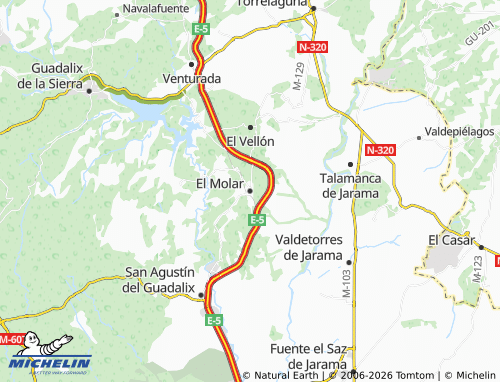 MICHELIN-Landkarte El Molar - ViaMichelin
