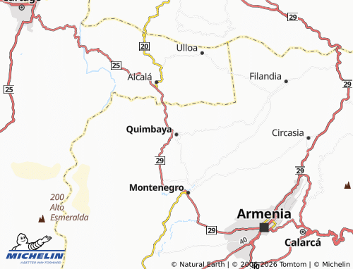 MICHELIN-Landkarte Quimbaya - ViaMichelin