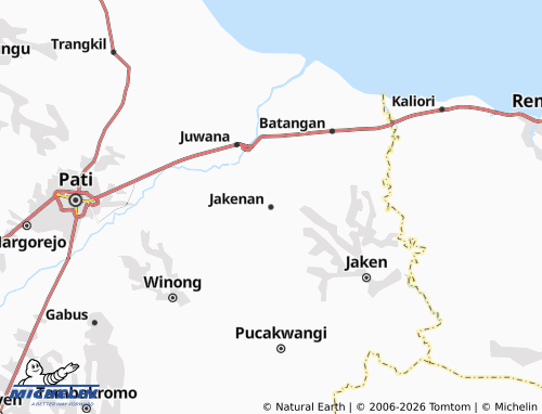 Carte MICHELIN Jakenan - ViaMichelin
