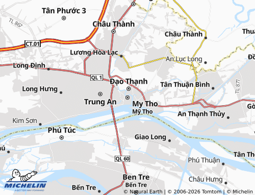 MICHELIN My Tho map - ViaMichelin