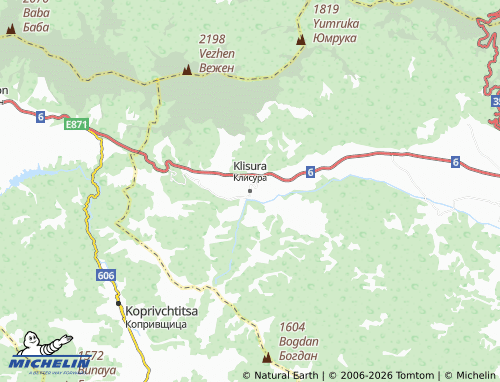 Mapa MICHELIN Klisura - ViaMichelin