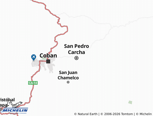 MICHELIN San Pedro Carcha map - ViaMichelin