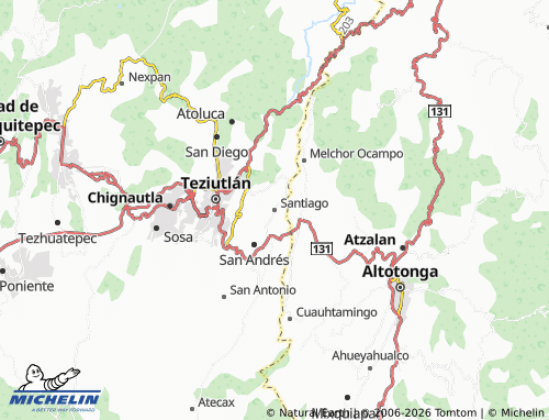 Mapa MICHELIN Santiago - ViaMichelin