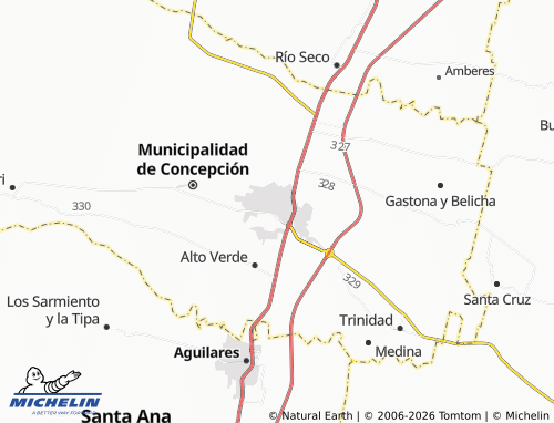 Kaart MICHELIN Concepción-Barrio San Roque - ViaMichelin