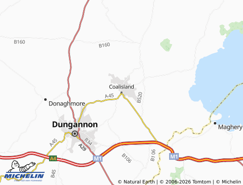 MICHELIN Coalisland map - ViaMichelin