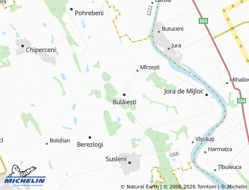MICHELIN Bulăiești map - ViaMichelin