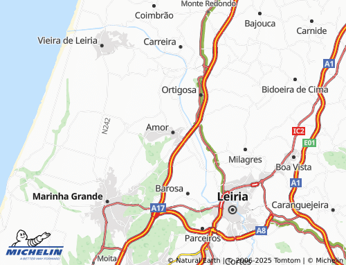 MICHELIN Amor map - ViaMichelin