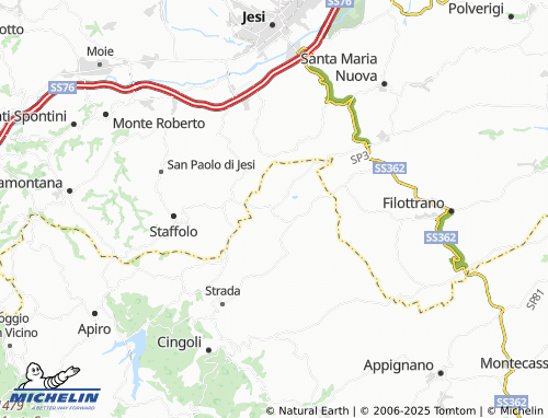 MICHELIN San Vittore map - ViaMichelin