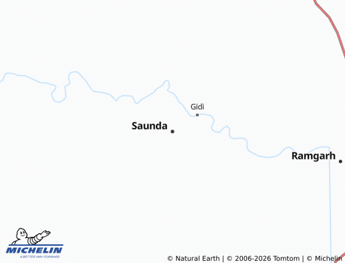 MICHELIN-Landkarte Saunda - ViaMichelin