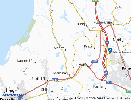 Carte MICHELIN Manëz - ViaMichelin