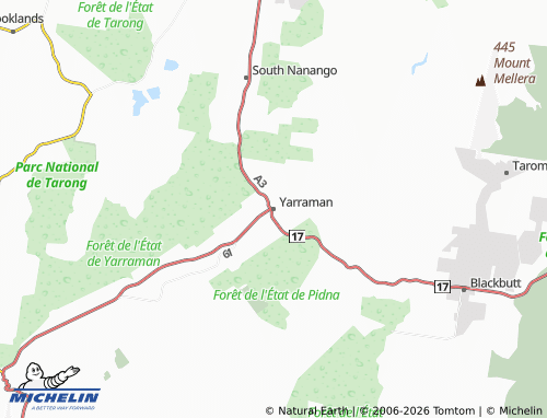 Mappa MICHELIN Yarraman - ViaMichelin