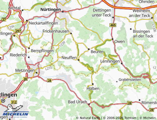 Mapa MICHELIN Neuffen - ViaMichelin