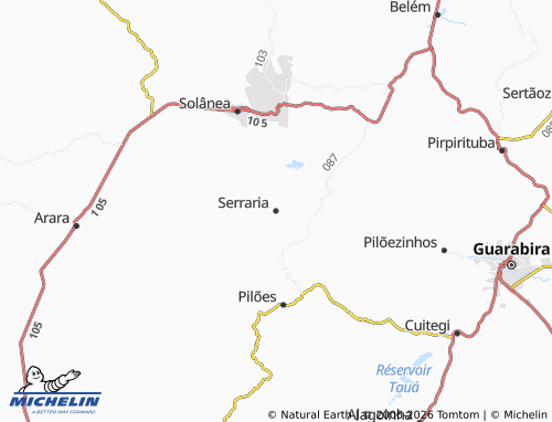 Mapa MICHELIN Serraria - ViaMichelin