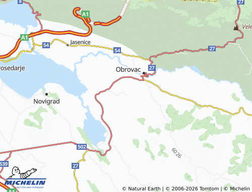 MICHELIN-Landkarte Kruševo - ViaMichelin