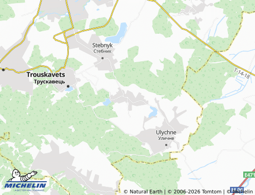 MICHELIN Dobrohostiv map - ViaMichelin