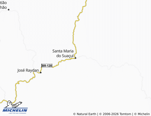 Mapa MICHELIN Santa Maria do Suaçuí - ViaMichelin