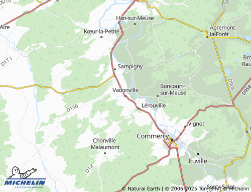 Mapa MICHELIN Vadonville - ViaMichelin