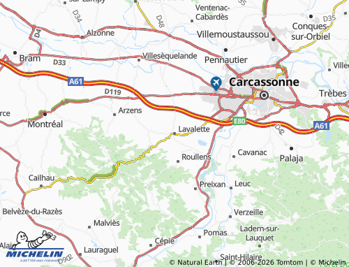 Mappa MICHELIN Lavalette - ViaMichelin