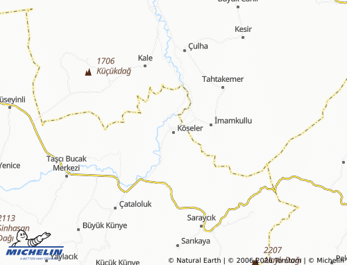 MICHELIN Köseler map - ViaMichelin
