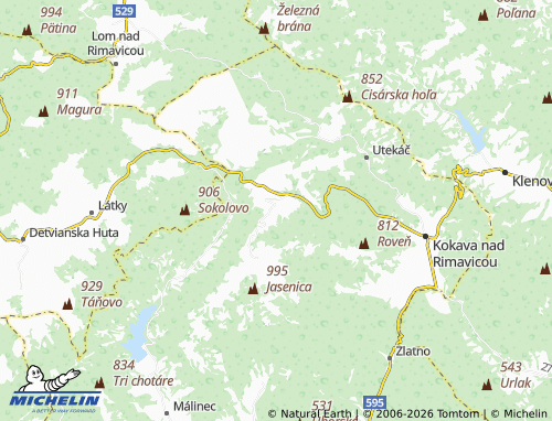 Mappa MICHELIN Šoltýska - ViaMichelin