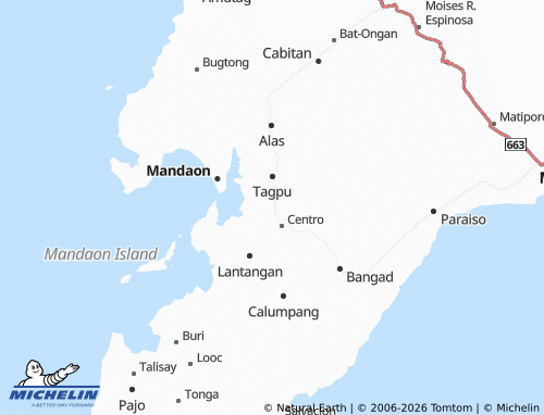 MICHELIN Nanipsan map - ViaMichelin