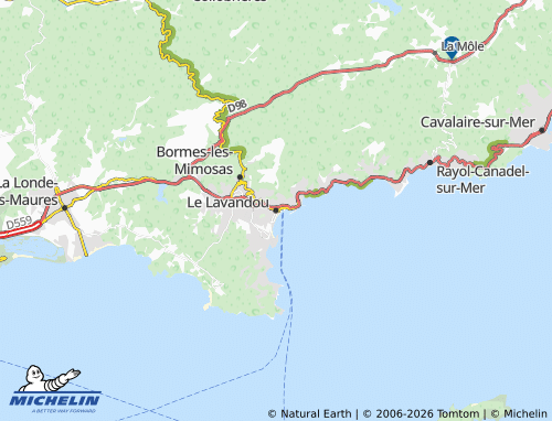 Mapa MICHELIN Le Lavandou - ViaMichelin