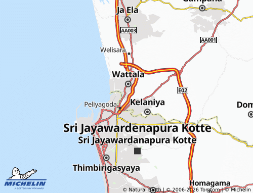 Mapa MICHELIN Telangapatha - ViaMichelin