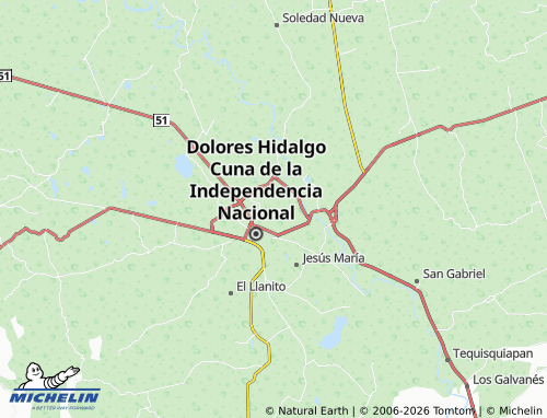 Mappa MICHELIN Margaritas Segunda Sección - ViaMichelin