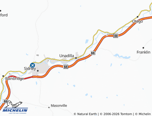 Mapa MICHELIN Unadilla - ViaMichelin