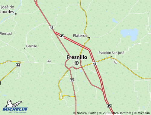 Mappa MICHELIN Benito Juárez, Fresnillo - ViaMichelin