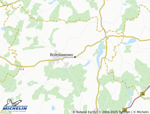 MICHELIN Bolesławowo map - ViaMichelin