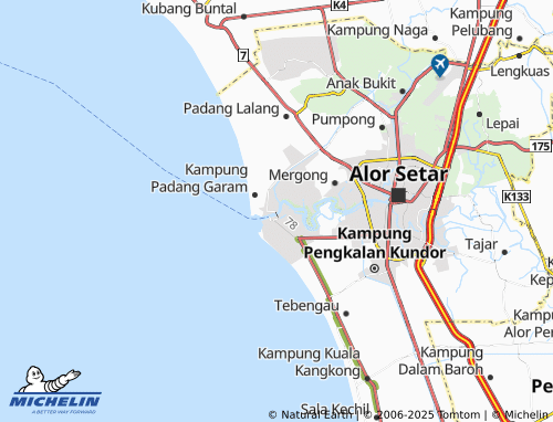 MICHELIN Kota Kuala Kedah map - ViaMichelin