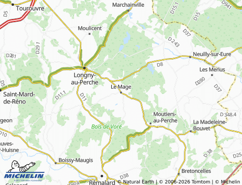 MICHELIN-Landkarte Le Mage - ViaMichelin