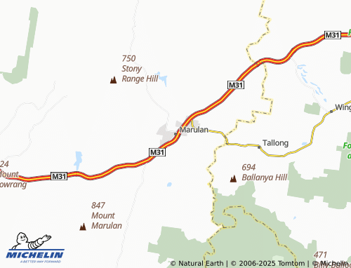 MICHELIN Marulan map - ViaMichelin
