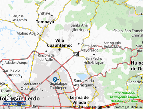 Mapa MICHELIN Xonacatlán - ViaMichelin