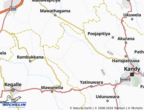 MICHELIN Mawathagama map - ViaMichelin