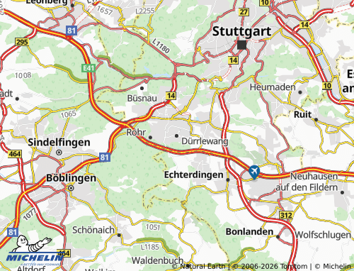 MICHELIN Dürrlewang map - ViaMichelin