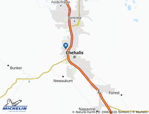 Mapa MICHELIN Chehalis - ViaMichelin