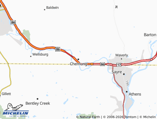 Mapa MICHELIN Chemung - ViaMichelin