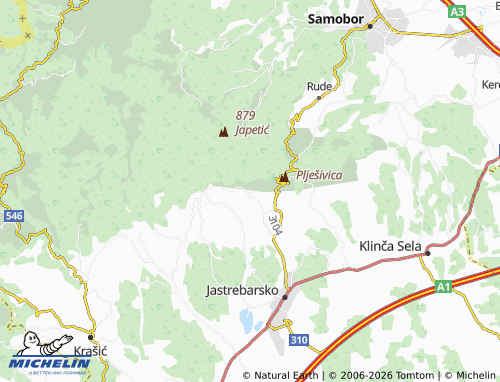 MICHELIN Vranov Dol map - ViaMichelin