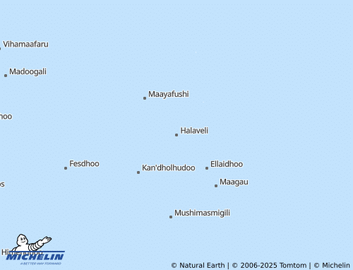 MICHELIN Halaveli map - ViaMichelin