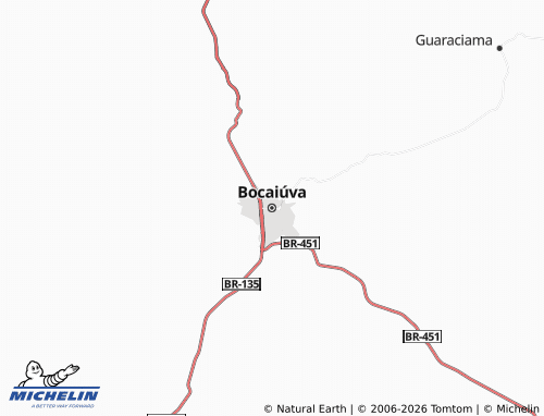 Mapa MICHELIN Bocaiúva - ViaMichelin