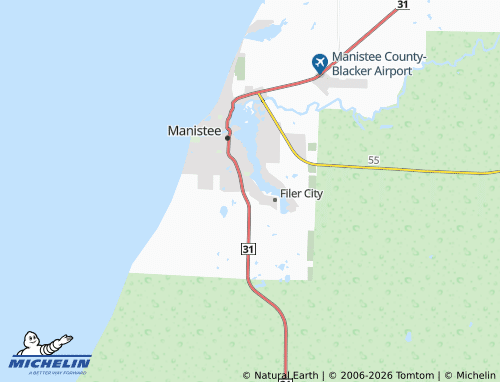 Mappa MICHELIN Oak Hill - ViaMichelin