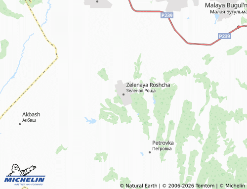 MICHELIN-Landkarte Zelenaya Roshcha - ViaMichelin