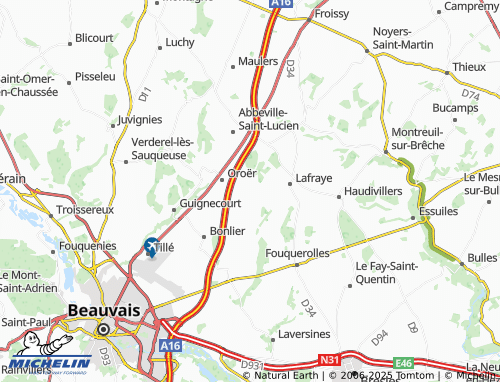 Carte MICHELIN Boursines - ViaMichelin