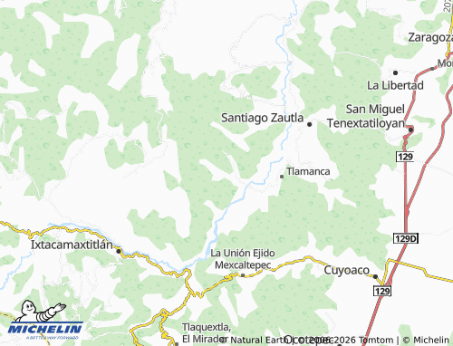 Mapa MICHELIN Yahuitlalpan - ViaMichelin